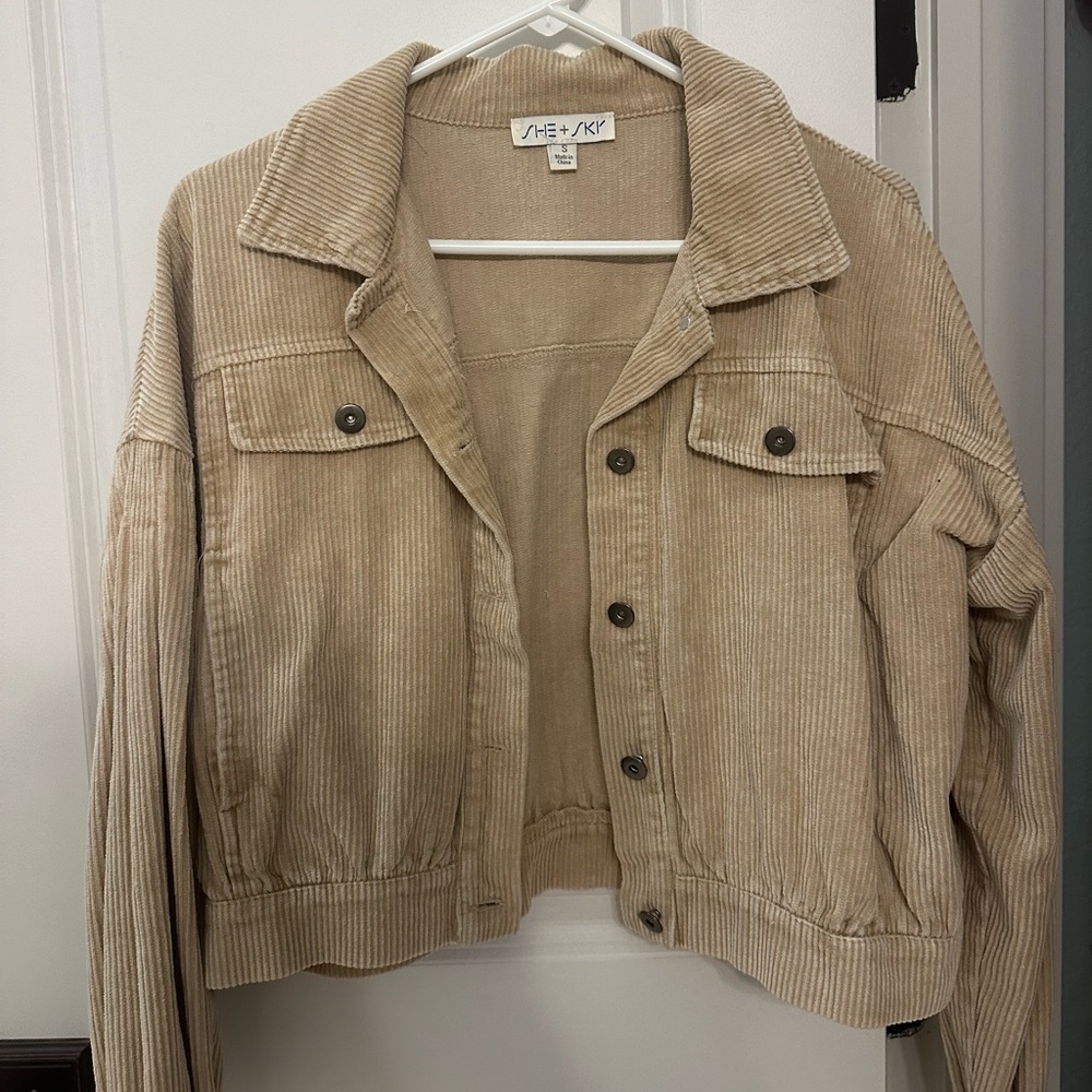 Tan corduroy jacket size small